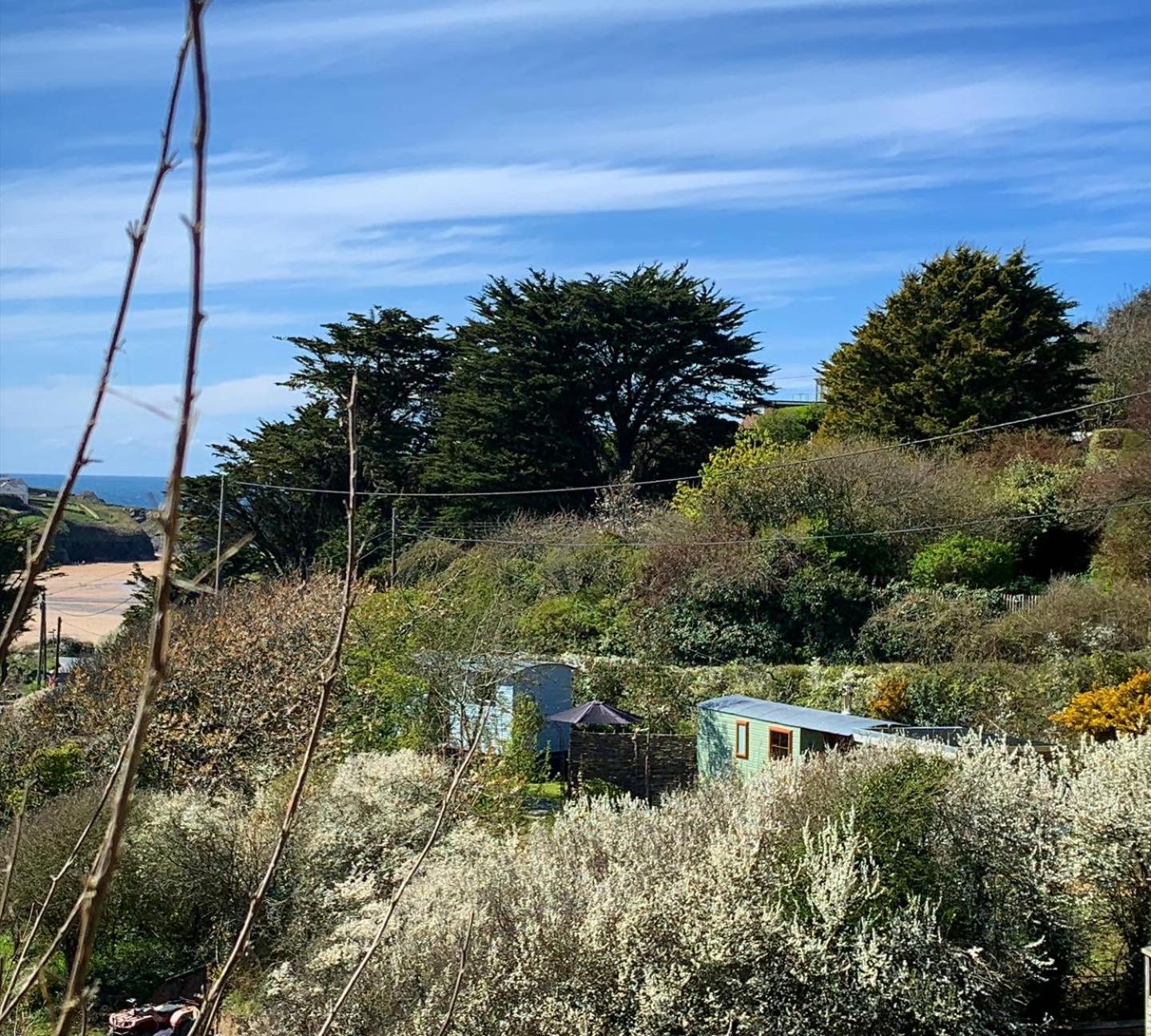 Tides Reach, Deluxe Shepherds Hut 1, 100M From The Beach Saint Merryn Esterno foto